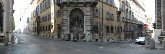 Площадь четырех фонтанов в Риме